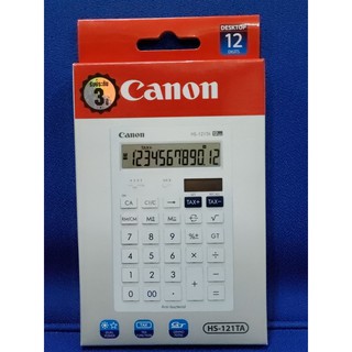 เครื่องคิดเลข 12 หลัก คำนวณภาษี ผลรวม anti-baterial ยี่ห้อ Canon HS-121TA