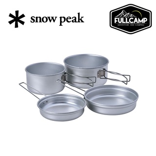 Snow Peak Aluminum Personal Cookset หม้อสนามอะลูมิเนียม ชุดหม้อแคมป์ปิ้ง เดินป่า