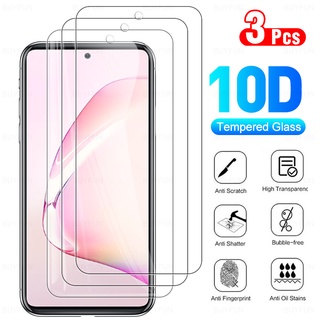 กระจกนิรภัยหน้าจอ สําหรับ Samsung Galaxy Note 10 Lite S10 Lite S20 FE 4G 5G S21 FE M01 M02s M10 M20 M21 M23 M30s M31s M33 3 ชิ้น