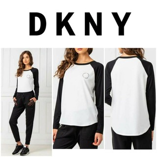 ของแท้..DKNY เสื้อยืดผ้าCotton นุ่ม ลื่น ใส่สบาย ระบายอากาศดี สีทูโทน ใส่ได้ everyday ไม่ร้อน