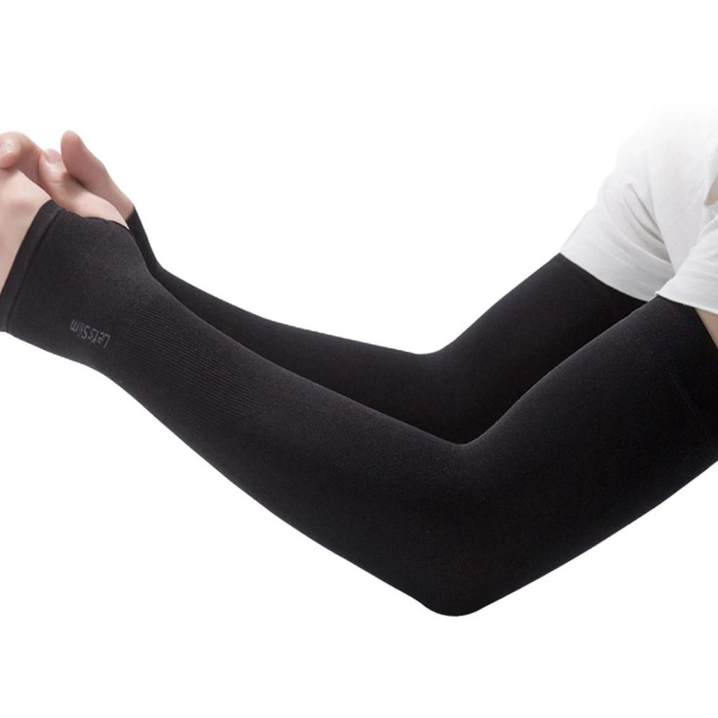 [ส่งเร็วไม่มีวันหยุด] Let's slim ปลอกแขนกันแดด กันยูวี เกี่ยวนิ้ว (Free Size)