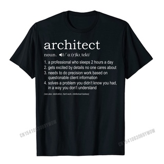 [S-5XL]เสื้อยืด ผ้าฝ้าย พิมพ์ลาย Architect Definition สไตล์ฮาราจูกุ สําหรับผู้ชาย