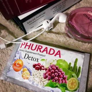 💥ราคาส่ง💥 ดีท็อกซ์ ภูรดา detox PHURADA ** ขนาด 1 ซอง ** ถ่ายยาก ไฟเบอร์ ดีท็อกซ์ ท้องผูก ลำไส้ !!สินค้ามีจำนวนจำกัด