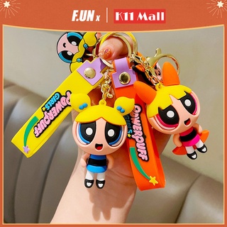 ใหม่ พวงกุญแจ จี้การ์ตูน Powerpuff Girls น่ารัก สร้างสรรค์ สําหรับห้อยกระเป๋า กุญแจรถยนต์