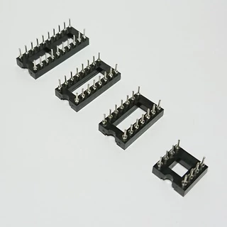 Socket IC ซ็อกเก็ตไอซี ขากลม 8 14 16 และ 20 ขา (ราคาต่อ 1 ชิ้น)