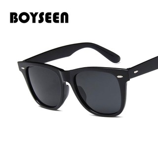 BOYSEEN แว่นกันแดด ทรงสี่เหลี่ยม สำหรับผู้ชายและผู้หญิง 1125