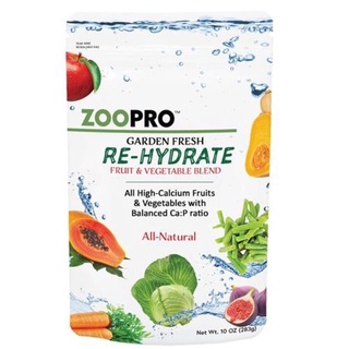 (แบ่งขาย)ZooPro are-Hydrate Fruit&amp;vegetable สำหรับชูก้าไกลเดอร์ ขนาด 45 กรัม