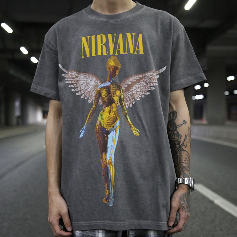 เสื้อยืด Nirvana Angel Retro