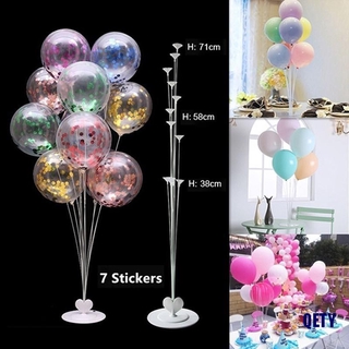 (QETY)7 In 1 Plastic Balloon Accessory Base Table Aupport Holder Cup Stick Stand New