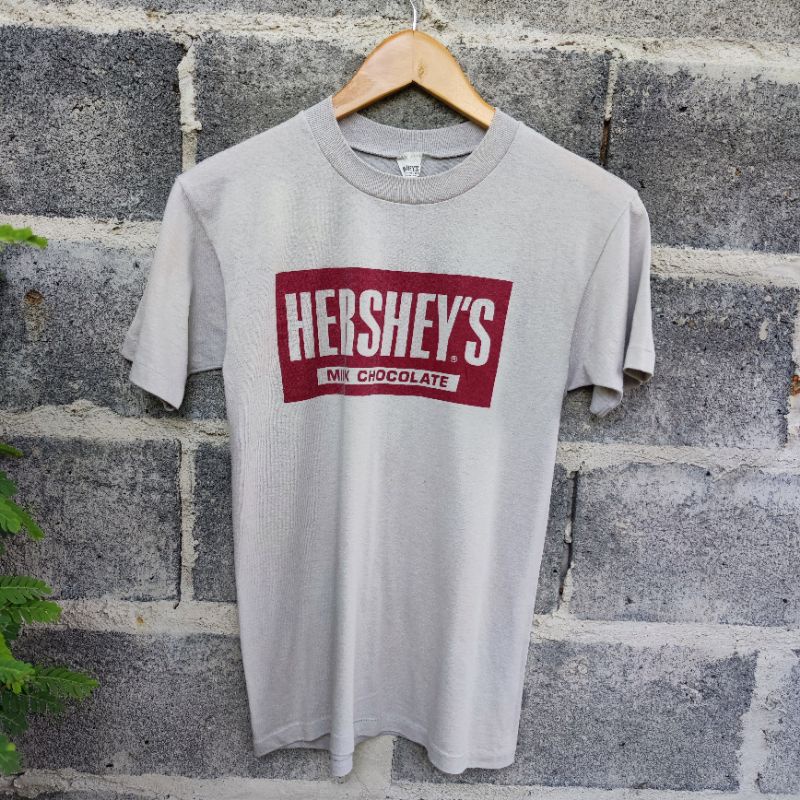 เสื้อยืดวินเทจ 80s Hershey's Milk Chocolate Tees