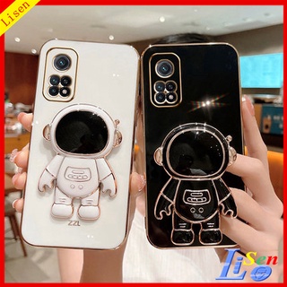 เคส Mi 10T Pro Mi 12 lite Mi 11 lite XiaoMi 11T Pro Mi 12 เคสโทรศัพท์มือถือ ลายนักบินอวกาศ พร้อมขาตั้ง สําหรับ YHY