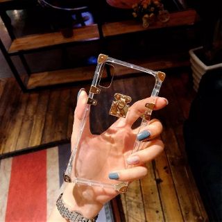 Fashion Trunk Transparent Silicone case For iPhone 6 7 8 X