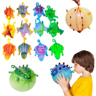 Dinosaur Blowing Toys Fidget Stress Relief Toys Squeeze Inflatable Balloon Kid Adults Funny Toy 2022