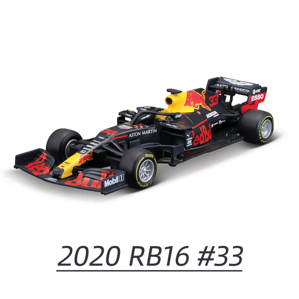 Bburago 1:43 2020 RB16B RB16 RB15 RB14 #11 #33 #โมเดลรถแข่งจําลอง 3 F1 แบบโลหะผสม ของเล่นสําหรับเด็ก