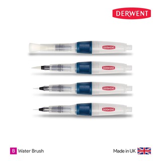 Derwent Push Button Waterbrush - พู่กันน้ำรุ่นกดได้ (มี 4 ขนาดให้เลือก)