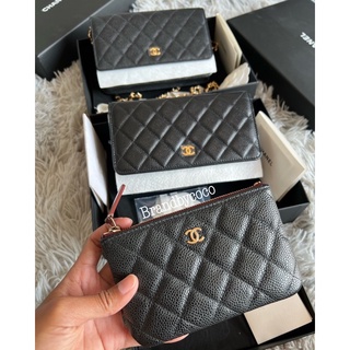 Chanel O case black caviar holo 25