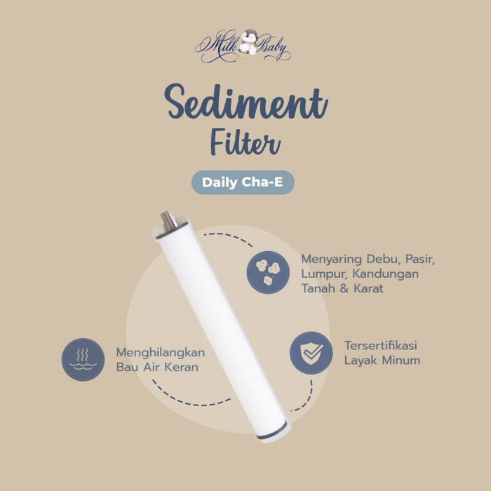 Daily ChaE Sediment Filter (แพ็ค 3 ชิ้น) First Step Filter บรรจุ 3 ชิ้น