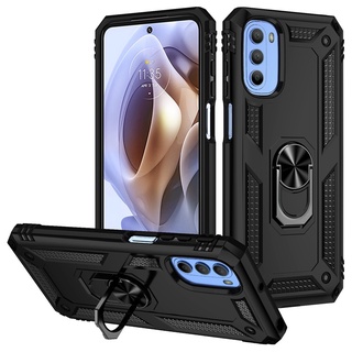 Colorful Case Motorola Moto G71 G51 5G G31 G41 E10 E20 E30 E40 Shockproof Cover Finger Ring Holder Hard PC Phone Case Armor Casing