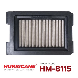 HURRICANE กรองอากาศสแตนเลส , ผ้าแดง Honda ( CBR250R , CBR300 , CBR150R ) HM-8115