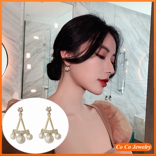 Pearl Earring 2021 New Tide Drops Ear Stud Korea Temperament Eardrop S925 Silver Needle Joker Earring