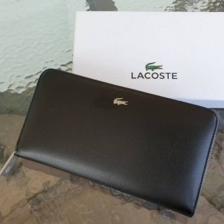 กระเป๋าสตางค์ใบยาว Lacoste แบบซิปรอบ​ (Out01)​