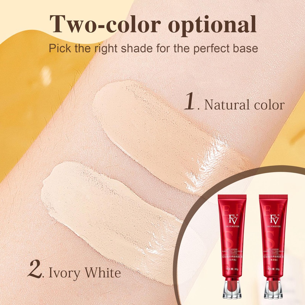 Fv ของแท้ คอนซีลเลอร์ เนื้อครีม โสมแดง ปกปิดฝ้า ดูแลผิว แต่งหน้า รองพื้น ลิควิดเบส Y0S3