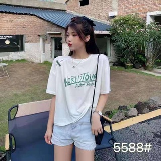 5588 เสื้อยืดแฟชั่นผู้หญิง สุดฮิตสไตล์เกาหลี