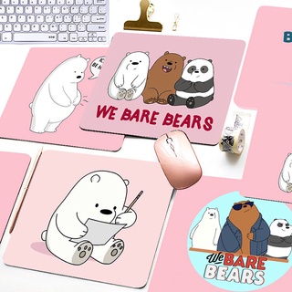 แผ่นรองเมาส์ พิมพ์ลายการ์ตูน We Bare Bears กันลื่น สําหรับเล่นเกมคอมพิวเตอร์ มัลติมีเดีย ใช้ในบ้าน สํานักงาน