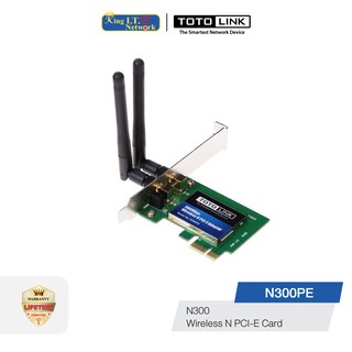 TOTOLINK (N300PE) 300Mbps Wireless PCI-E Adapter 802.11n/b/g (2T*2R)