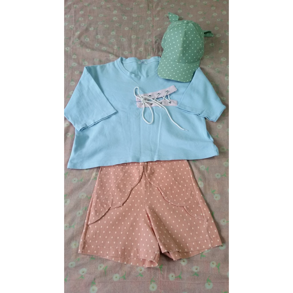 กางเกงขาสั้นลายPolka Dot