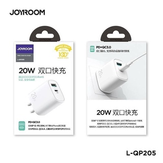 หัวชาร์จเร็ว JOYROOM รุ่นL-QP205 ชาร์จเร็ว PD 20W+QC3.0