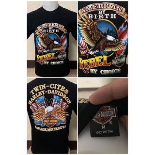 เสื้อวินเทจ (harley davidson) ป้ายฮาเลย์ผ้าCotton shirt (มีให้เลือกหลายลาย)