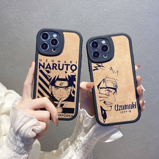ใหม่ หนังนิ่ม การ์ตูน นารูโตะ นารูโตะ อุซึมากิ เคสไอโฟน 13 Pro Max iPhone 12 Pro Max 11 Pro Max 13 12 Mini XS MAX XR XS 7 8 + Plus Case อารมณ์ รุ่นผู้ชาย เครื่องหนัง ป้องกันการหล่น  นุ่ม เคส