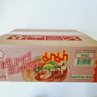มาม่าแบบซอง 30 ซอง มาม่า บะหมี่กึ่งสำเร็จรูป ต้มยำกุ้ง หมูสับ น้ำข้น (30ซอง)(1กล่อง)