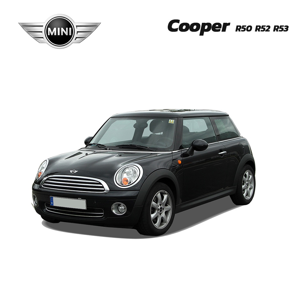 พรมปูพื้นรถยนต์ พรมกระดุม MINI COOPER GEN1 รหัส R50 R52 R53 ปี 2001 - 2008 ชุดพรมพื้นจำนวน 4 ชิ้น - รูปที่ 2