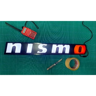 nismo ป้ายตกแต่งมีไฟLed เหมาะกับสายซิ่งตัวจริง