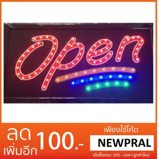 PP ป้ายไฟLED OPEN รุ่น YW-06 LED SIGN ข้อความ อักษร ตกแต่งหน้าร้าน