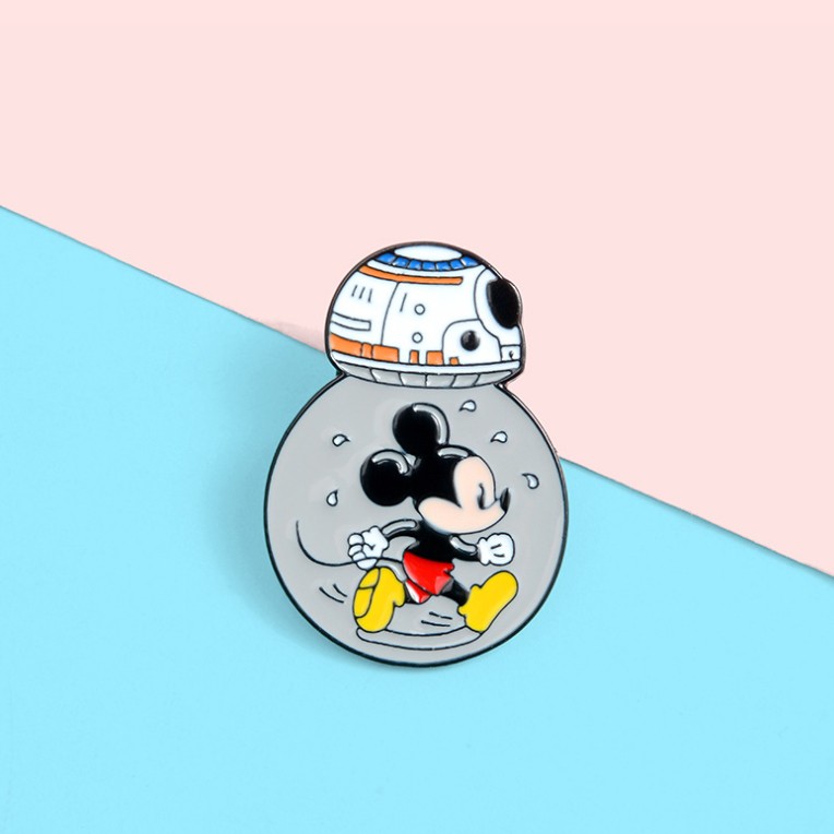 พร้อมส่ง เข็มกลัดติดเสื้อ/กระเป๋า ลาย Mickey Mouse