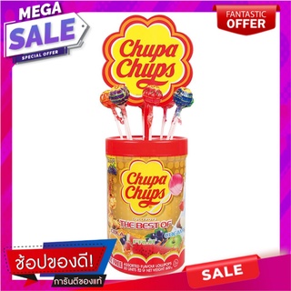 จูปาจุ๊ปส์ เดอะเบสท์ อมยิ้มรวมรส 11 กรัม x 50 ไม้ Chupa Chups Lollipops The Best Assorted Flavour 11g x 50 pcs