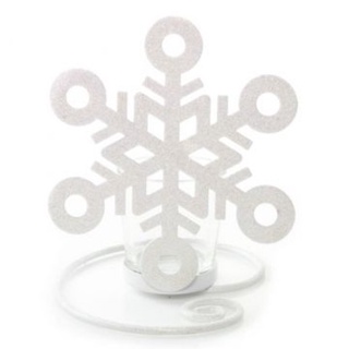 [สินค้าพร้อมส่งในไทย] อุปกรณ์ตกแต่งเทียน Votive Holder Snowflake Metal