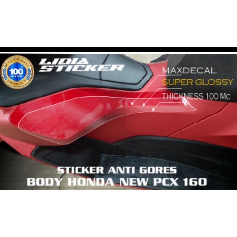 Honda NEW PCX 160 FRONT BODY PROTECTOR STICKER