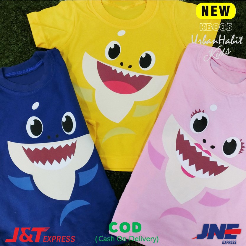 เสื้อยืดเด็กแขนสั้น Baby Shark KB005