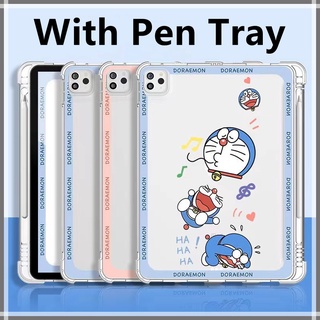 ( With Pen Slot ) ⭐️Doraemon⭐️เคส （Gen7/Gen8）iPad10.2  Apple iPad Case For Gen5 gen6 9.7 2018 Mini 5 4 3 2 1 Air 10.5 Airbag pen slot protective shell 2020Pro11 Air4 10.9inch