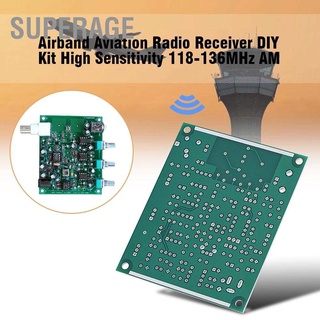 Superage Airband Aviation Receiver วิทยุ Diy ความไวแสงสูง 118-136MHz Am