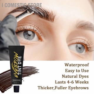 I Comestic Store Eyebrow Tint Kit Waterproof Sweat Proof Long Lasting Dye Tinting Tools