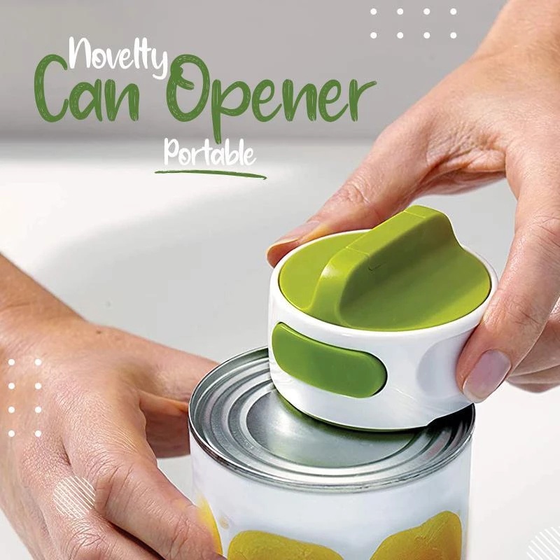 1PC Injury Proof Compact Design Durable Can Opener/Portable Manual Can Opener Beer Opener /Safety Rotating Side Cut Manual Can Openers/Universal The Easiest Bottle Can Opener ราคา ถูกที่สุด ดีลบีเคเค
