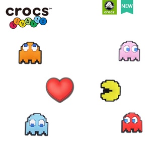 crocs jibbitz แท้ อุปกรณ์เสริมหัวเข็มขัด CROCS Pac-Man แบบถอดออกได้ สําหรับตกแต่งรองเท้า CROCS