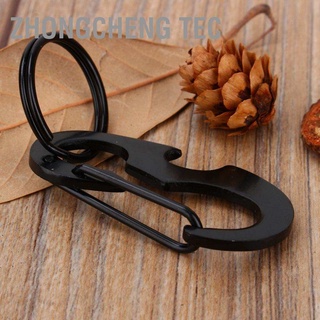 Zhongcheng พวงกุญแจตะขอแขวน Edc Carabiner สําหรับตั้งแคมป์กลางแจ้ง