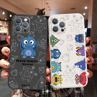 เคสโทรศัพท์มือถือ ซิลิโคนนิ่ม ขอบสี่เหลี่ยม ลายมอนสเตอร์จิ๋ว สําหรับ Samsung Galaxy Note 20 Ultra A30 A20 A50S A10