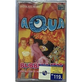 Cassette Tape เทปคาสเซ็ตเพลง แนว Pop วง Aqua อัลบั้ม Bubble Mix รวม Remixes จากอัลบั้ม Aquarium ลิขสิทธิ์ ซีล